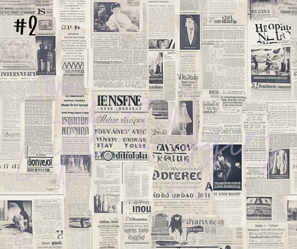 Printed Vinyl - Newspaper