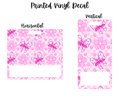 Printed Vinyl - Checkered Girly