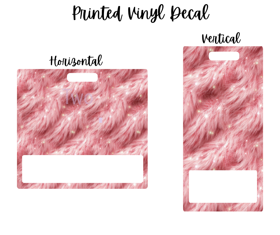 Printed Vinyl - Pink Fur
