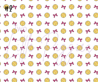 Printed Vinyl - Coquette Softball
