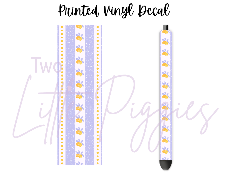 Printed Vinyl - Lavender and Lemons