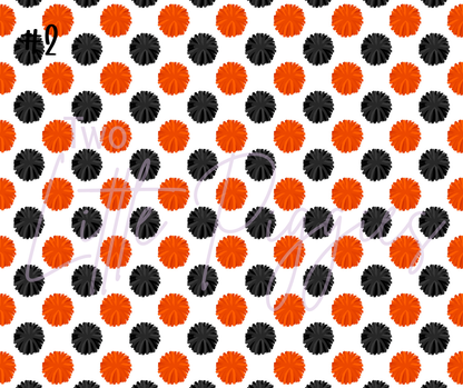 Printed Vinyl - Cheer - Orange and Black