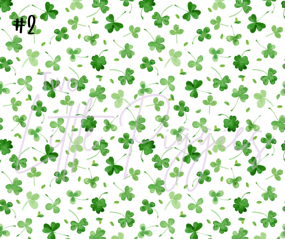 Printed Vinyl - St. Patrick's - Pink and Green