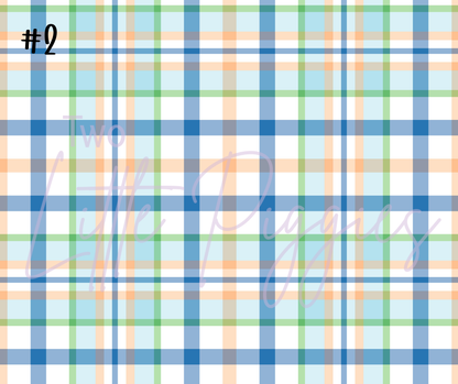 Printed Vinyl - Spring Plaid