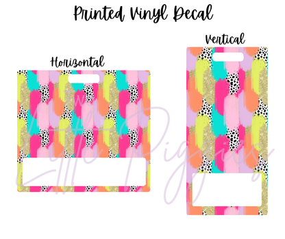 Printed Vinyl - Brushstroke Polka Dot