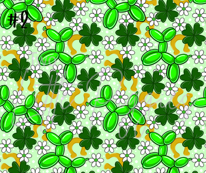 Printed Vinyl - St. Patrick's - Balloon Dog