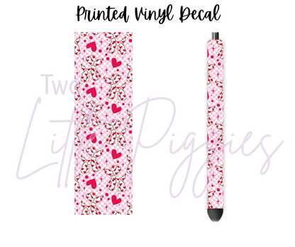 Printed Vinyl - Heart Balloon Dogs