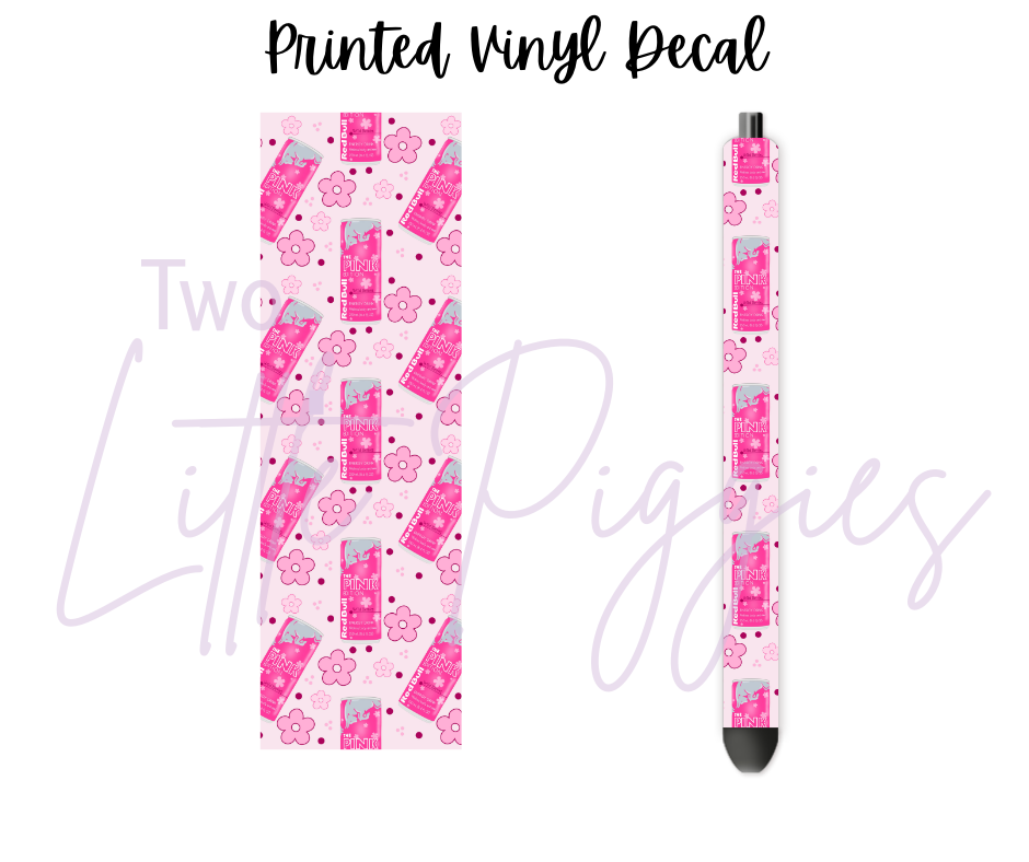 Printed Vinyl - Red Bull - Pink