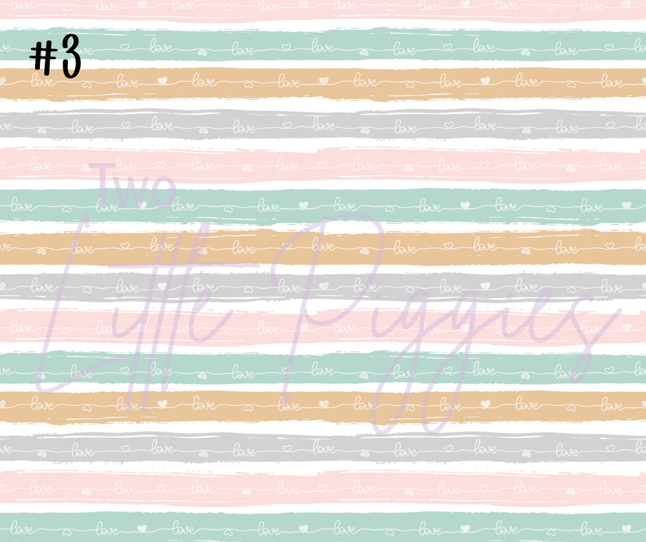 Printed Vinyl - Pastel Rainbow