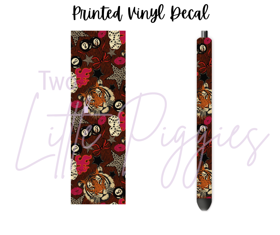 Printed Vinyl - 8 Ball Tiger