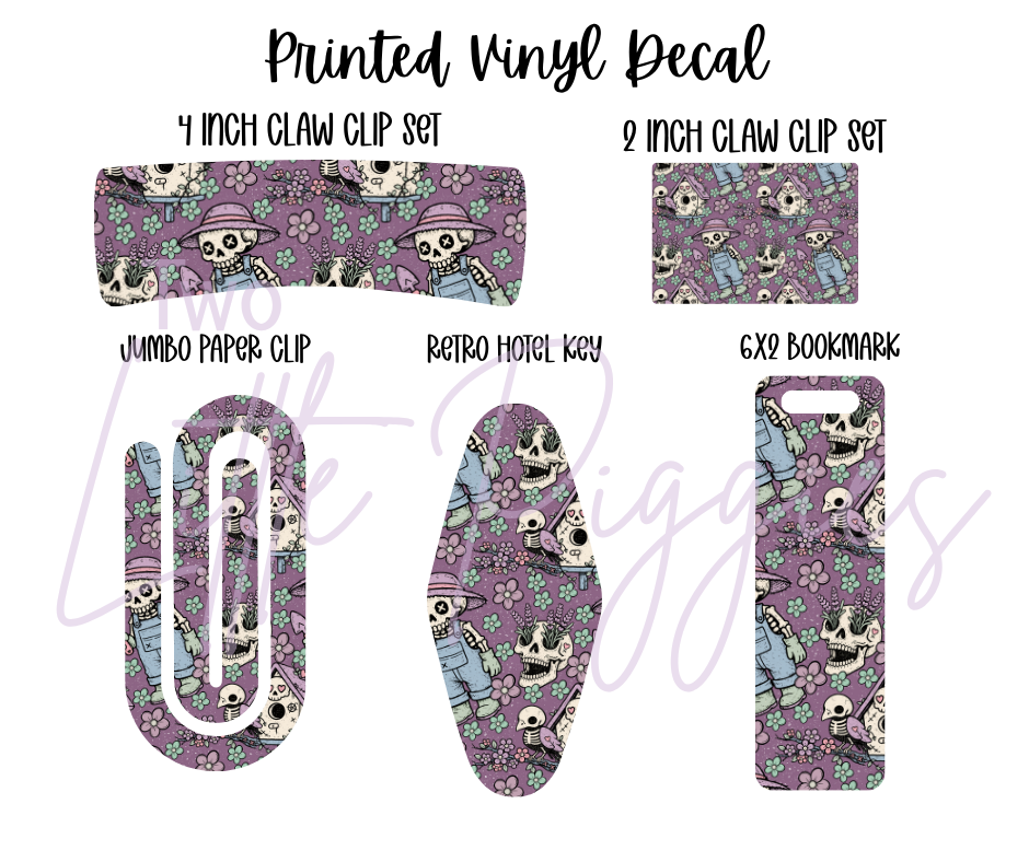 Printed Vinyl - Skelli Gardener