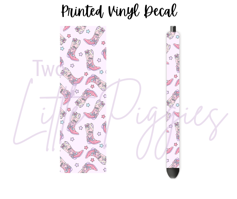 Printed Vinyl - Lover Cowgirl Boot