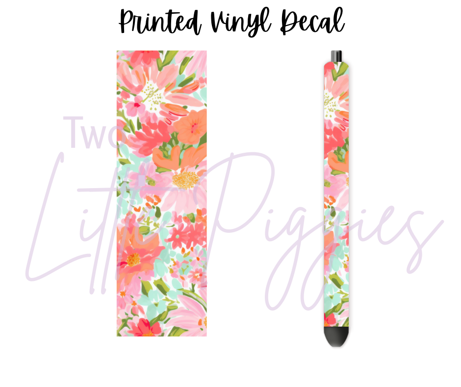 Printed Vinyl - Preppy Floral