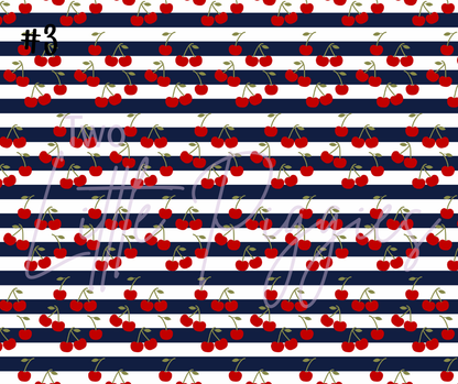 Printed Vinyl - 4th of July - Cherries
