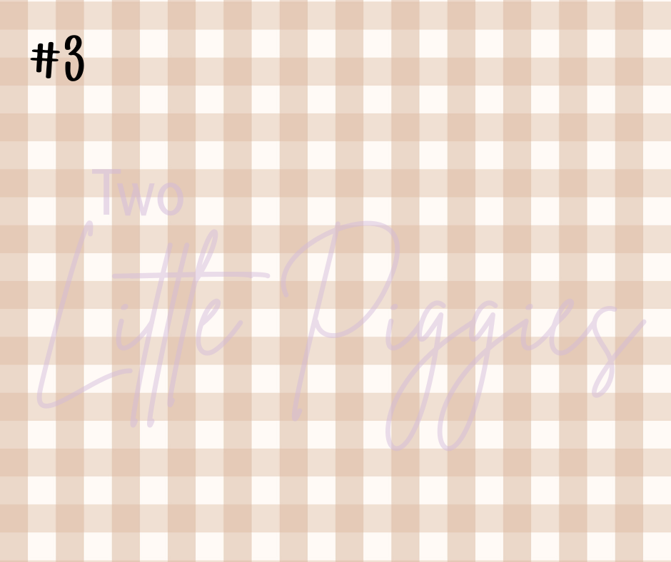 Printed Vinyl - Checkers - Fall