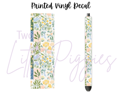 Printed Vinyl - Springtime Patchwork