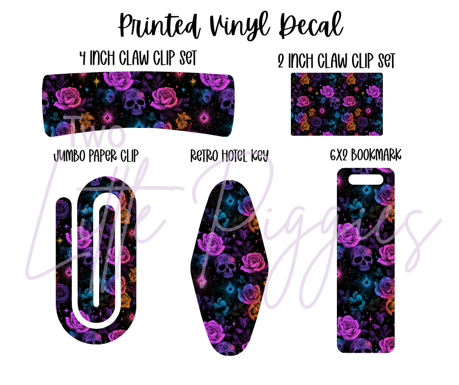 Printed Vinyl - Skelli Roses