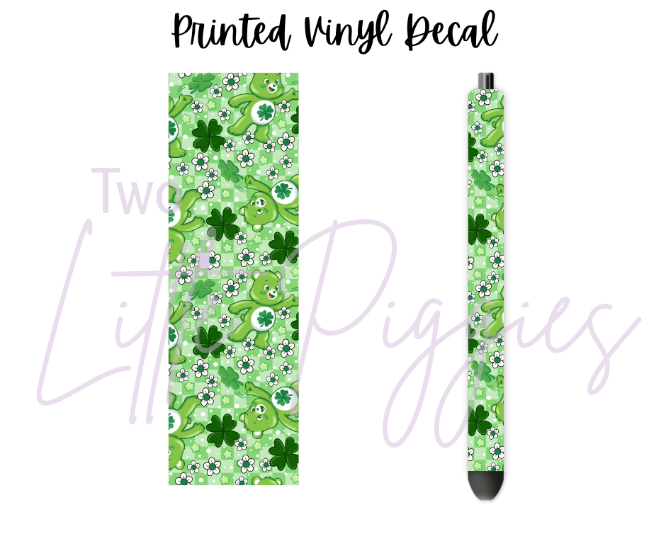 Printed Vinyl - St. Patrick's - Carebear
