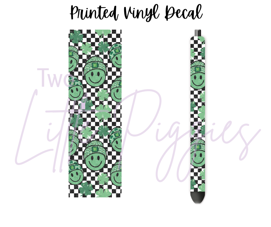 Printed Vinyl - Clover Smiley