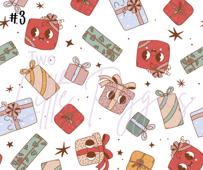 Printed Vinyl - Groovy Retro Christmas