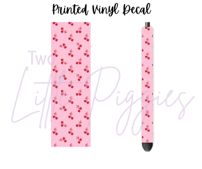 Printed Vinyl - Valentine - Cherry Hearts