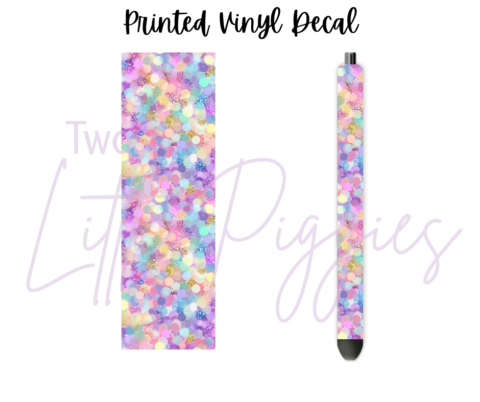 Printed Vinyl - Pastel Confetti