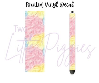 Printed Vinyl - Pastel Fur