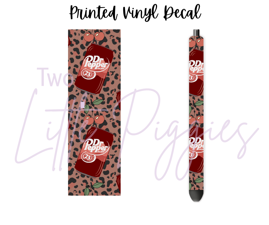 Printed Vinyl - Leopard Cherry DP