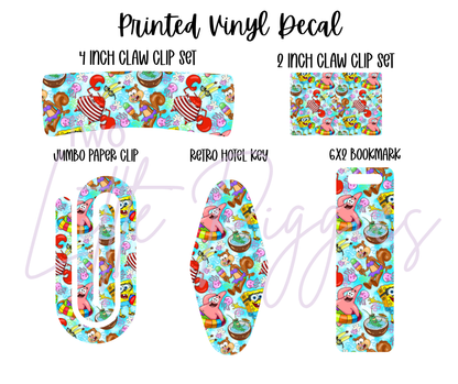 Printed Vinyl - Sponge Bob Summer