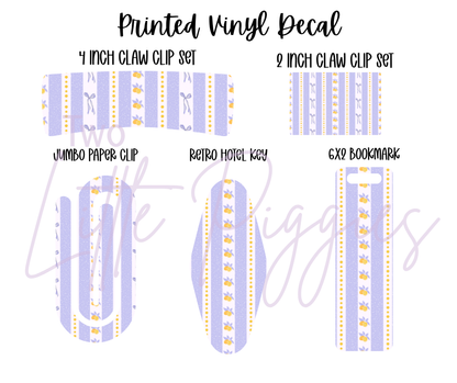 Printed Vinyl - Lavender and Lemons