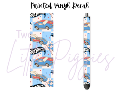 Printed Vinyl - Hot Wheels - Blue