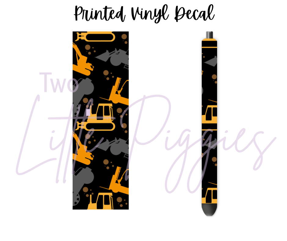 Printed Vinyl - Excavator