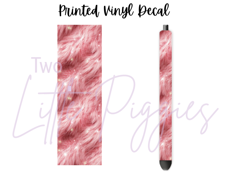 Printed Vinyl - Pink Fur