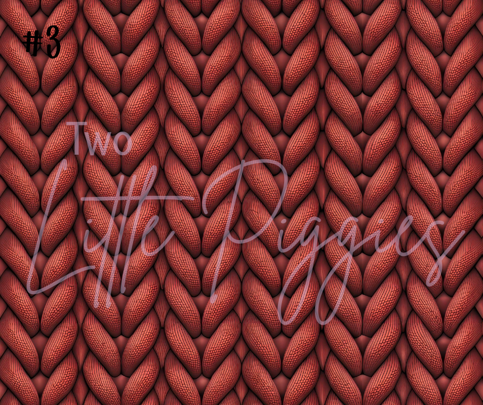 Printed Vinyl - Rainbow Knit
