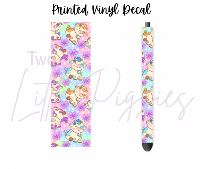 Printed Vinyl - Springtime Cows