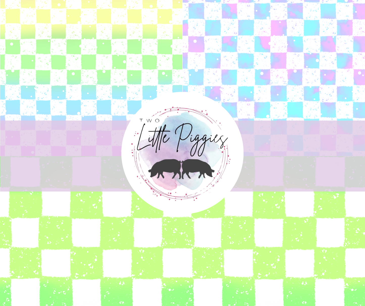 Printed Vinyl - Distressed Checkers