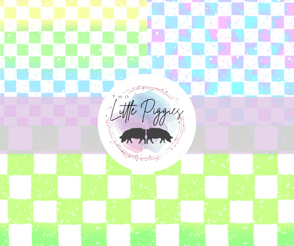 Printed Vinyl - Distressed Checkers