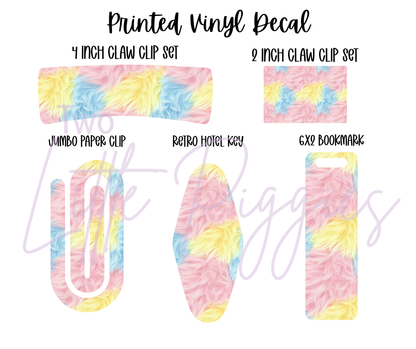 Printed Vinyl - Pastel Fur