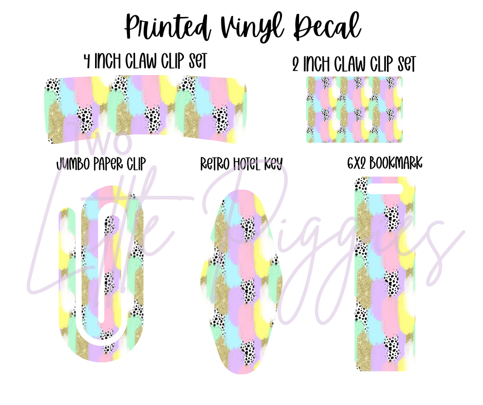 Printed Vinyl - Brushstroke - Easter