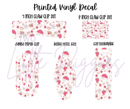 Printed Vinyl -  Strawberry Silly Goose