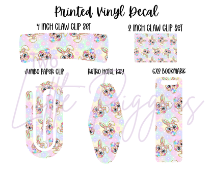 Printed Vinyl - Bubble Gum Bunny