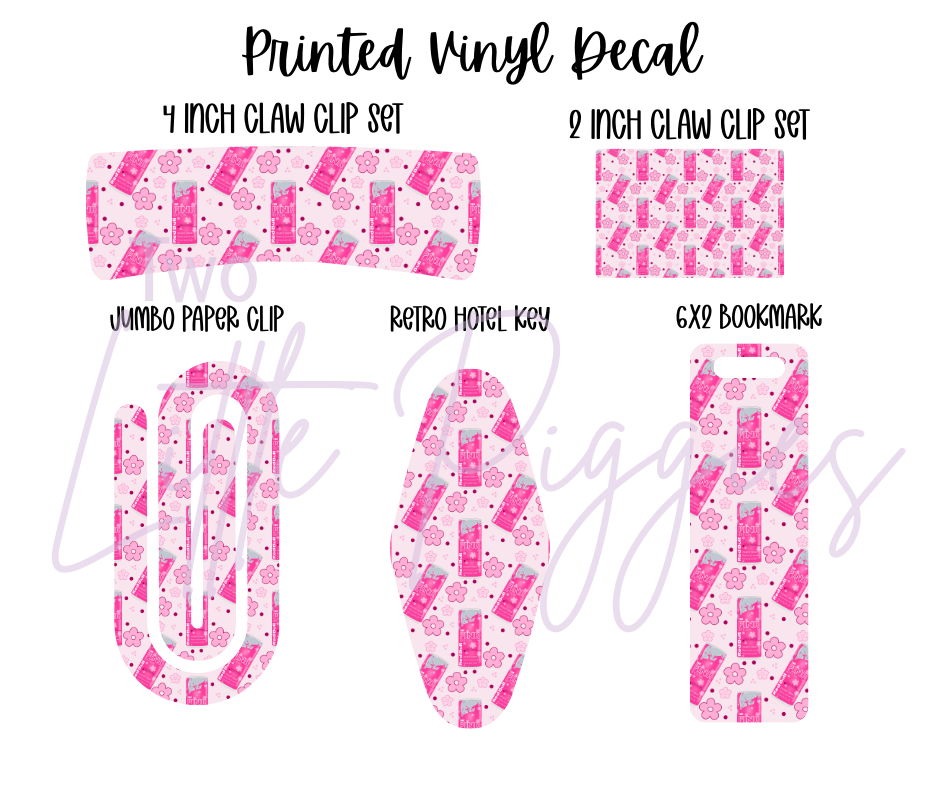 Printed Vinyl - Red Bull - Pink