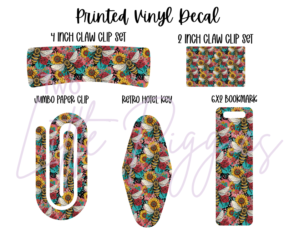 Printed Vinyl - Spring Bee