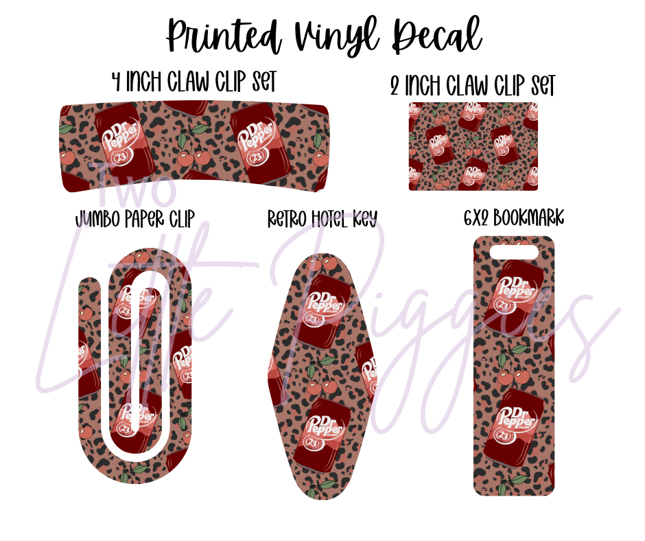 Printed Vinyl - Leopard Cherry DP