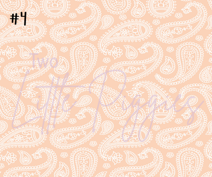 Printed Vinyl - Pastel Paisley