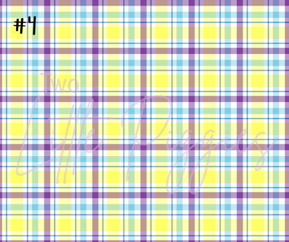 Printed Vinyl - Spring Plaid