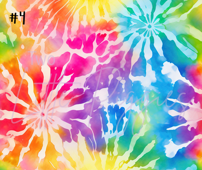 Printed Vinyl - Rainbow Tie Dye
