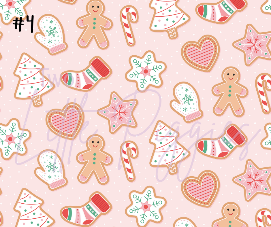 Printed Vinyl - Gingerbread Christmas