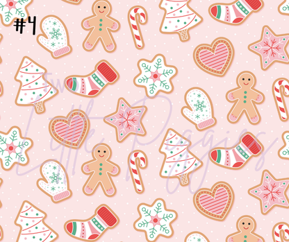 Printed Vinyl - Gingerbread Christmas