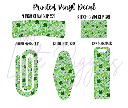Printed Vinyl - St. Patrick's - Carebear